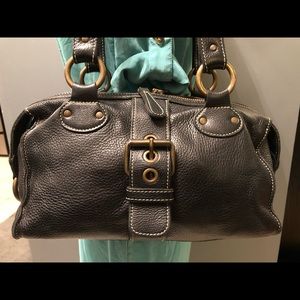 Vintage black Roots leather bag $60
